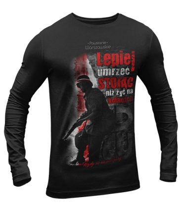 Bluzka termoaktywna LEPIEJ UMRZEĆ STOJĄC